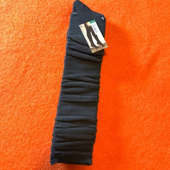 Lemon gray terry-lined tigh-highs overknee socks NWT - Picture 2 of 8